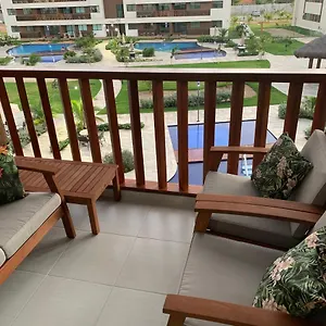 Flat Extraordinário Beira Mar Em Com Pé Na Areia Cupe Living Pôrto das Galinhas